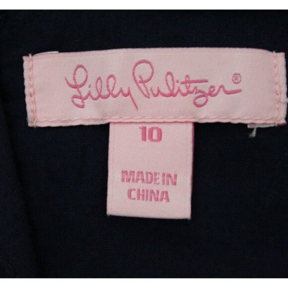 Lilly Pulitzer Delia Scalloped Hem Shells Shift Dress Size 10 - Picture 8 of 10